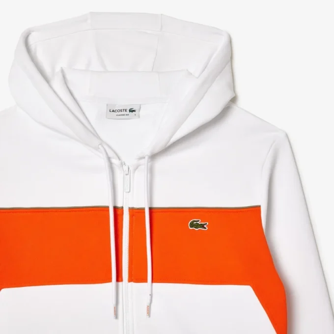 Męska bluza z kapturem i zamkiem w stylu colorblock Męska bluza z kapturem i zamkiem w stylu colorblock