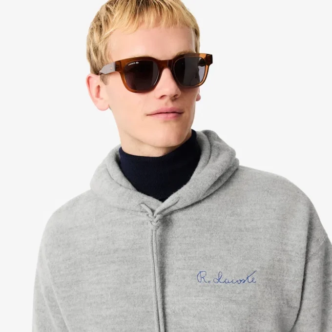 Męska bluza z kapturem z haftowanym logo Męska bluza z kapturem z haftowanym logo