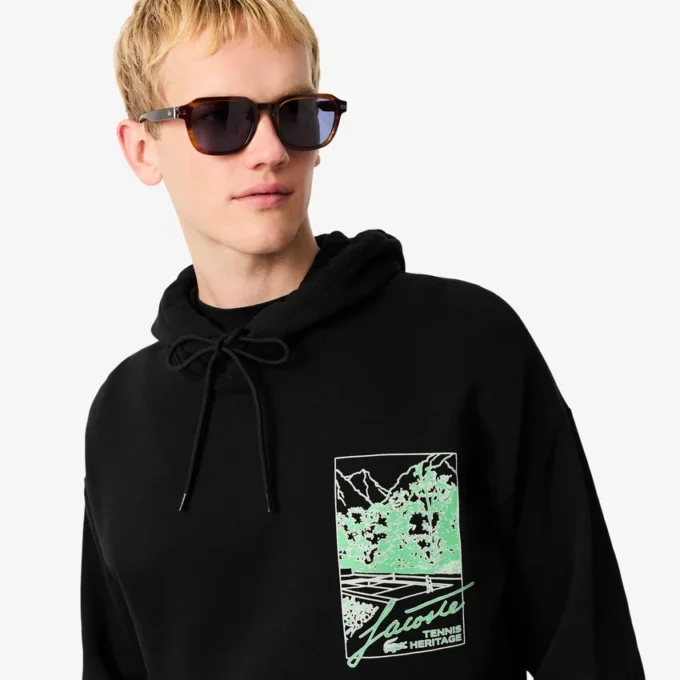 Męska bluza z kapturem z nadrukiem Męska bluza z kapturem z nadrukiem