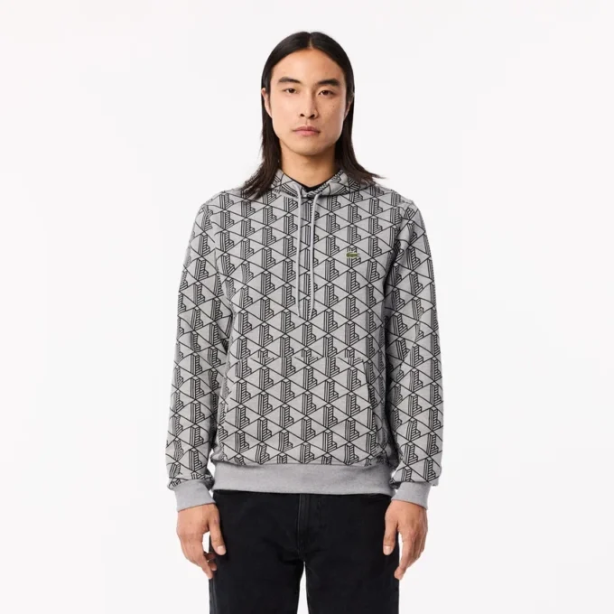 Męska bluza z kapturem z polaru z monogramem Męska bluza z kapturem z polaru z monogramem