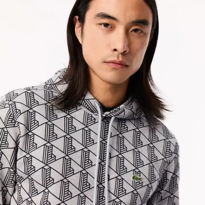 Męska bluza z kapturem z polaru z monogramem Męska bluza z kapturem z polaru z monogramem