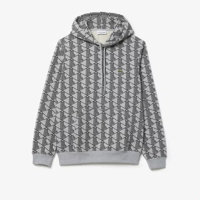 Męska bluza z kapturem z polaru z monogramem Męska bluza z kapturem z polaru z monogramem