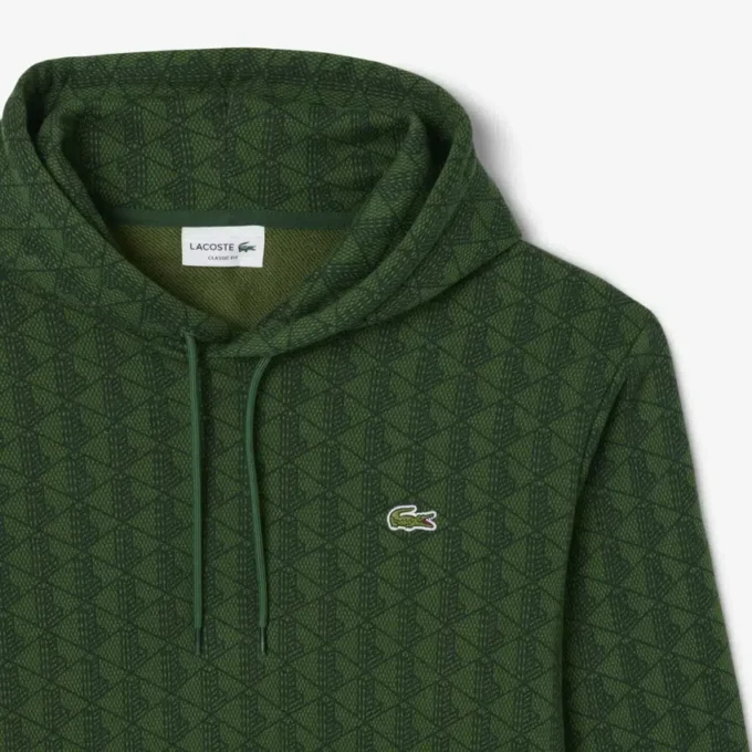 Męska bluza z kapturem z polaru z monogramem Męska bluza z kapturem z polaru z monogramem