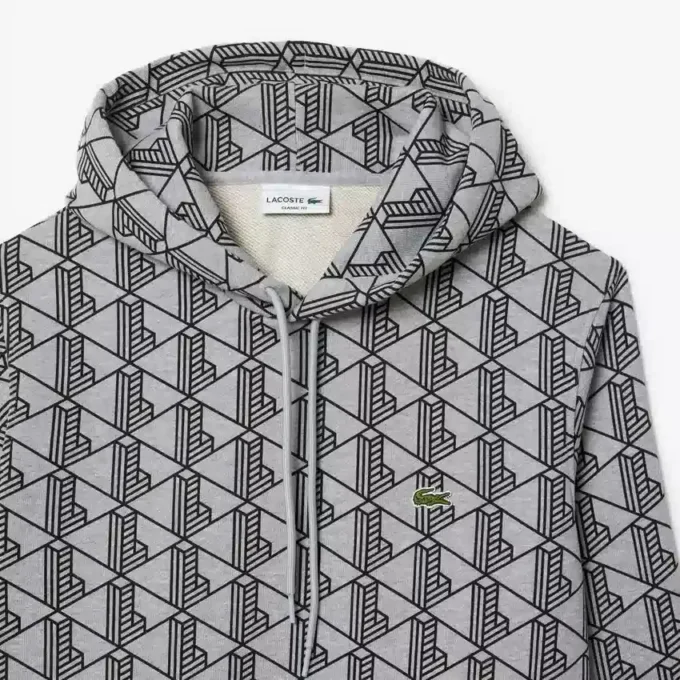 Męska bluza z kapturem z polaru z monogramem Męska bluza z kapturem z polaru z monogramem