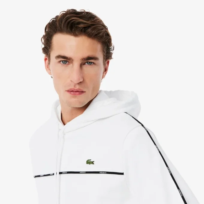 Męska bluza z logo i paskami o klasycznym kroju Męska bluza z logo i paskami o klasycznym kroju