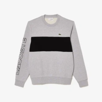 Męska bluza z okrągłym dekoltem w stylu colorblock