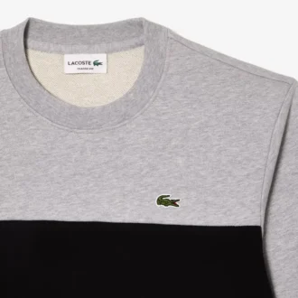 Męska bluza z okrągłym dekoltem w stylu colorblock