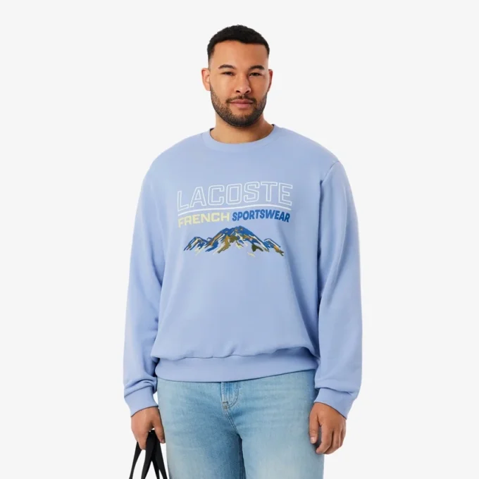 Męska bluza z polaru z haftowanym motywem Męska bluza z polaru z haftowanym motywem