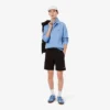 Męska bluza z prążkowanej bawełny z kołnierzem Koszulki Polo Męska bluza z prążkowanej bawełny z kołnierzem Koszulki Polo