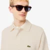 Męska bluza z prążkowanej bawełny z kołnierzem Koszulki Polo Męska bluza z prążkowanej bawełny z kołnierzem Koszulki Polo