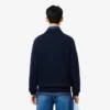 Męska bluza z prążkowanej bawełny z kołnierzem Koszulki Polo Męska bluza z prążkowanej bawełny z kołnierzem Koszulki Polo