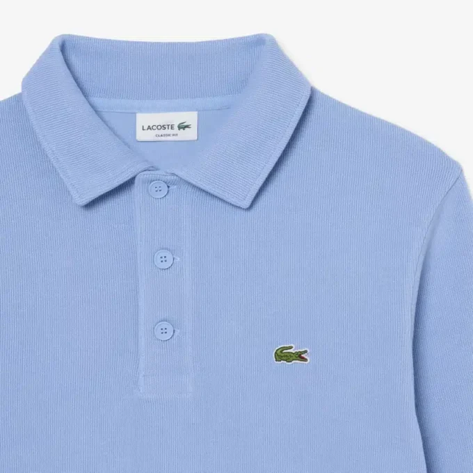 Męska bluza z prążkowanej bawełny z kołnierzem Koszulki Polo Męska bluza z prążkowanej bawełny z kołnierzem Koszulki Polo