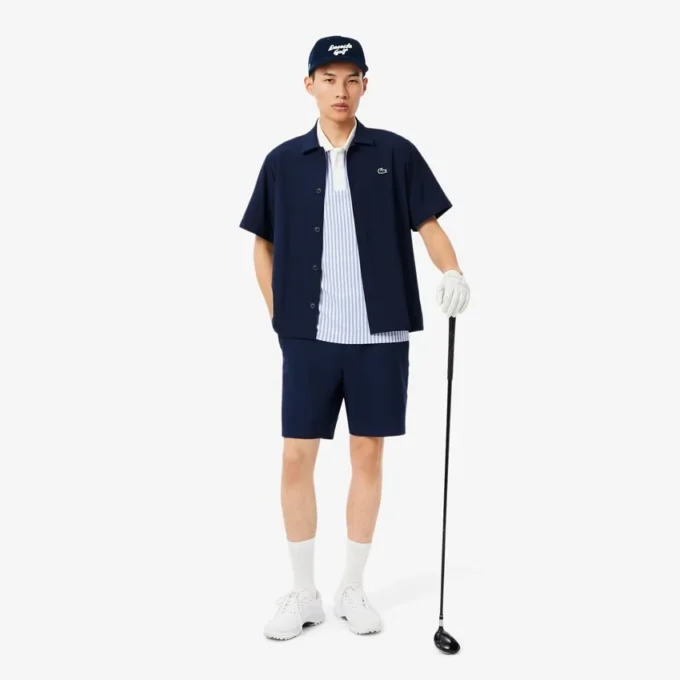 Męska czapka golfowa z haftowanym wzorem z sztruksu Męska czapka golfowa z haftowanym wzorem z sztruksu