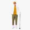 Męska czapka golfowa z haftowanym wzorem z sztruksu Męska czapka golfowa z haftowanym wzorem z sztruksu