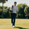 Męska czapka golfowa z haftowanym wzorem z sztruksu Męska czapka golfowa z haftowanym wzorem z sztruksu