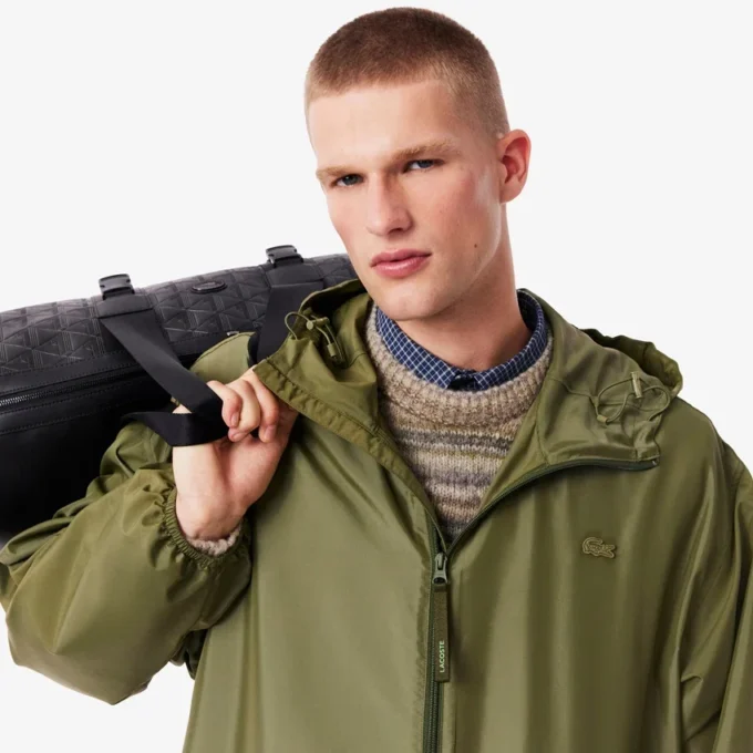 Męska długa kurtka typu parka z powłoką hydrofobową Męska długa kurtka typu parka z powłoką hydrofobową