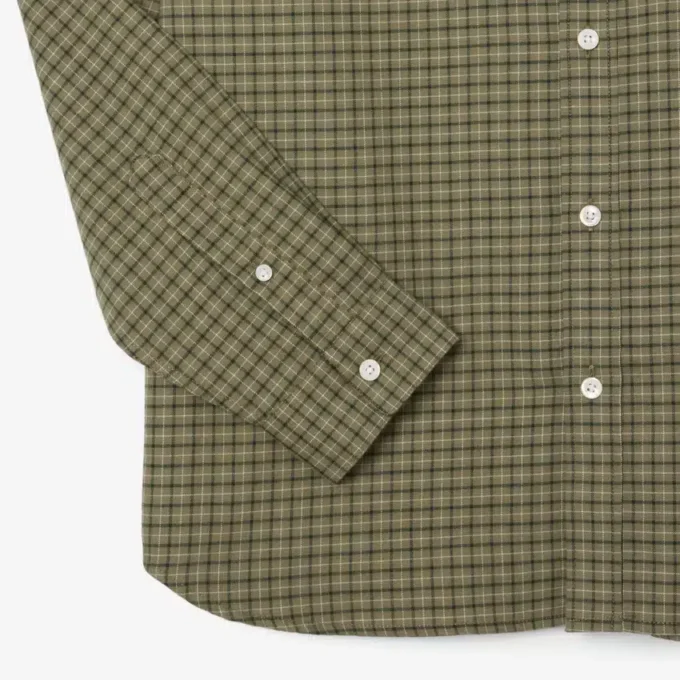 Męska koszula flanelowa w kratę o regularnym kroju Męska koszula flanelowa w kratę o regularnym kroju