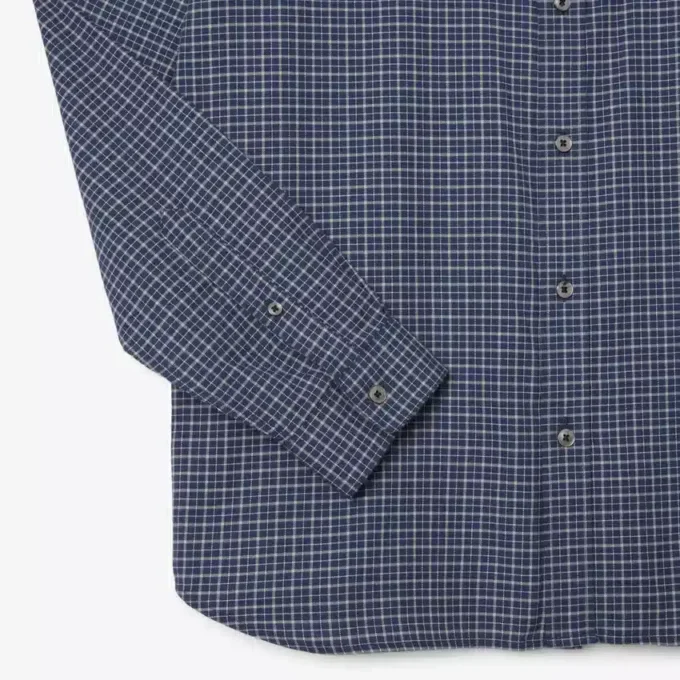 Męska koszula flanelowa w kratę o regularnym kroju Męska koszula flanelowa w kratę o regularnym kroju