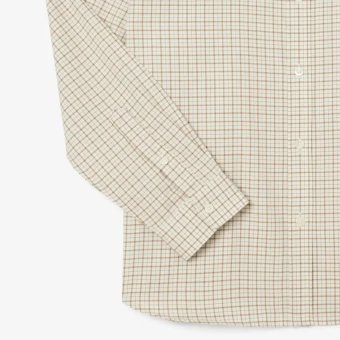 Męska koszula flanelowa w kratę o regularnym kroju Męska koszula flanelowa w kratę o regularnym kroju