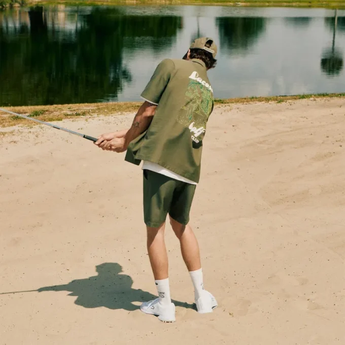 Męska koszula golfowa Ultra Dry z nadrukiem, z elastycznego materiału Męska koszula golfowa Ultra Dry z nadrukiem, z elastycznego materiału