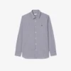 Męska koszula w paski o kroju slim fit z elastycznego materiału, zapinana na guziki Męska koszula w paski o kroju slim fit z elastycznego materiału, zapinana na guziki