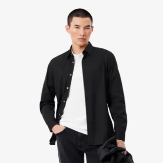 Męska koszula z guzikami o kroju slim fit