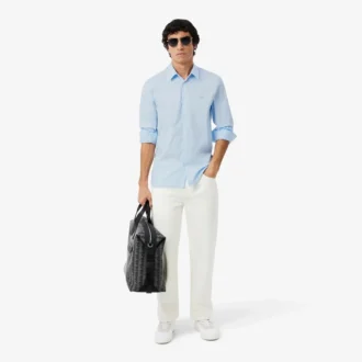 Męska koszula z guzikami o kroju slim fit