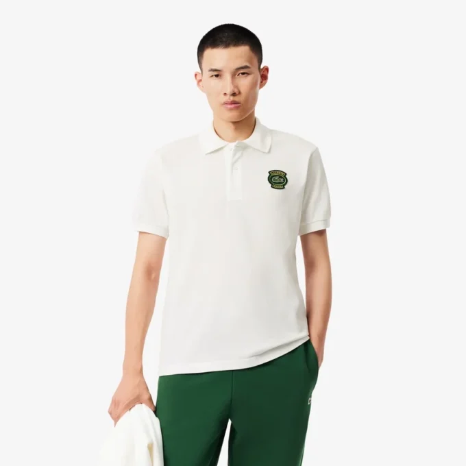 Męska koszulka Polo Classic Fit Petit Piqua Badge Męska koszulka Polo Classic Fit Petit Piqua Badge