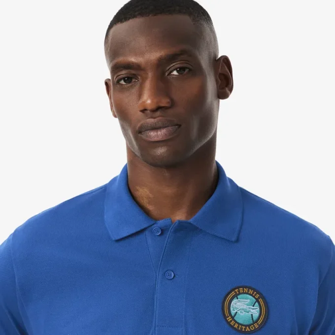 Męska koszulka Polo Classic Fit Petit Piqua Badge Męska koszulka Polo Classic Fit Petit Piqua Badge