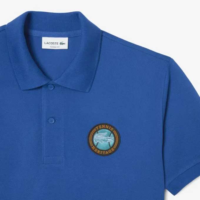 Męska koszulka Polo Classic Fit Petit Piqua Badge Męska koszulka Polo Classic Fit Petit Piqua Badge