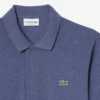 Męska koszulka Polo L.12.12 o klasycznym kroju w melanżowym kolorze Męska koszulka Polo L.12.12 o klasycznym kroju w melanżowym kolorze