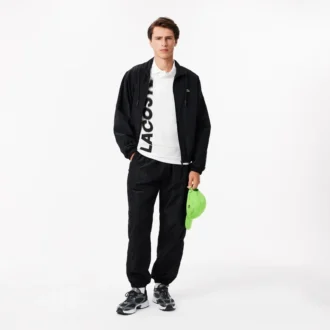 Męska koszulka Polo Lacoste Movement o regularnym kroju z nadrukiem