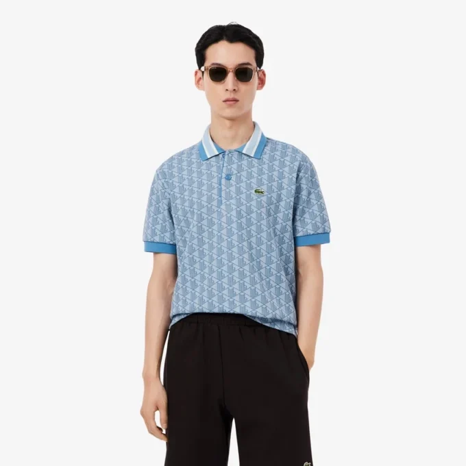 Męska koszulka Polo o klasycznym kroju z monogramem