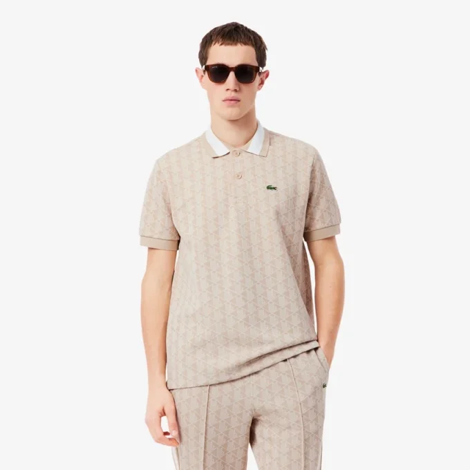 Męska koszulka Polo o klasycznym kroju z monogramem