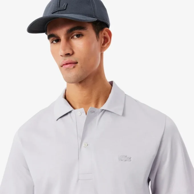 Męska koszulka Polo Paris Classic Fit z haftem i otwartym kołnierzem