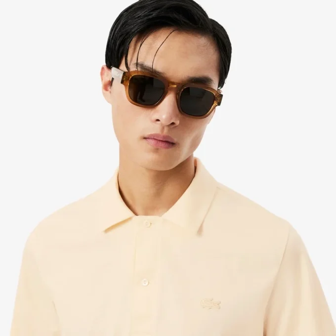 Męska koszulka Polo Paris Classic Fit z haftem i otwartym kołnierzem Męska koszulka Polo Paris Classic Fit z haftem i otwartym kołnierzem