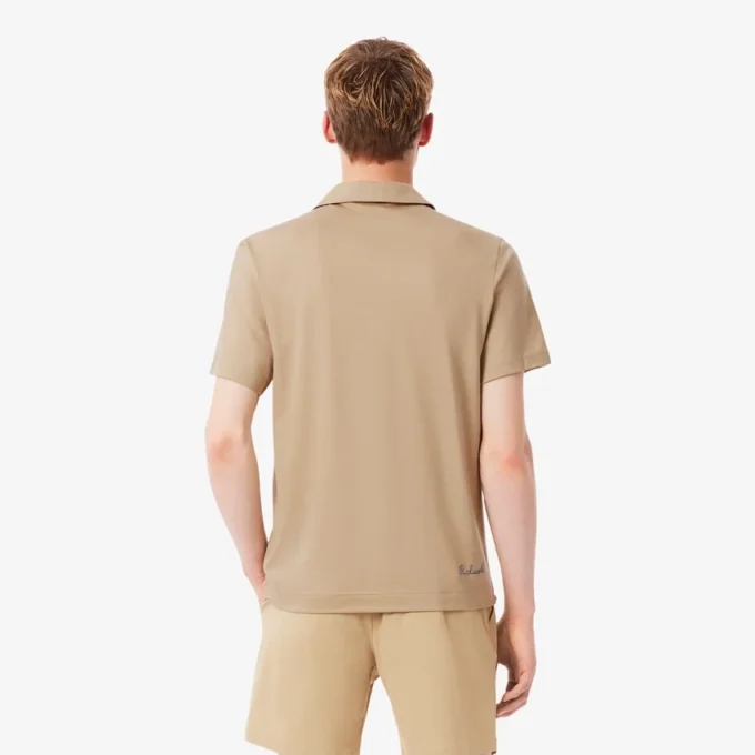 Męska koszulka Polo Paris Classic Fit z haftem i otwartym kołnierzem