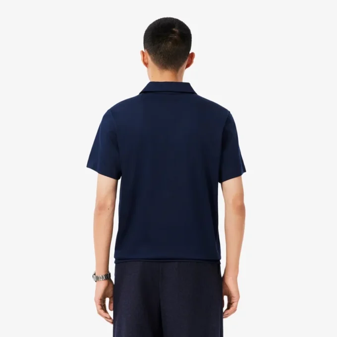 Męska koszulka Polo Paris Classic Fit z haftem i otwartym kołnierzem