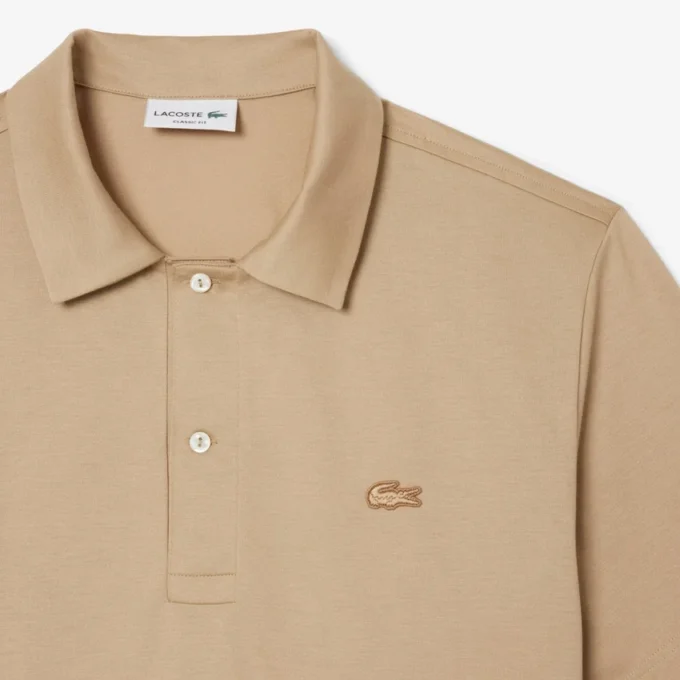 Męska koszulka Polo Paris Classic Fit z haftem i otwartym kołnierzem