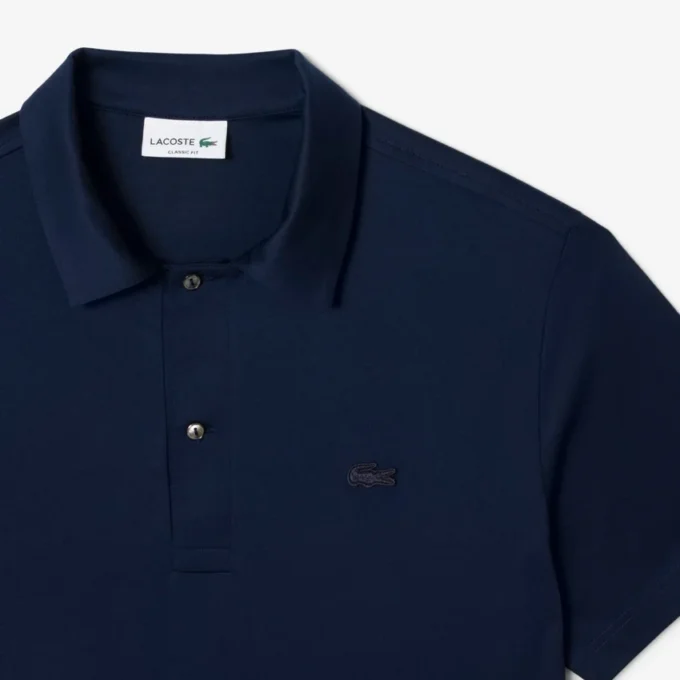 Męska koszulka Polo Paris Classic Fit z haftem i otwartym kołnierzem