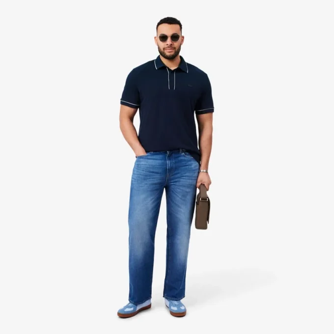 Męska koszulka Polo Paris Stretch Piqua o regularnym kroju Męska koszulka Polo Paris Stretch Piqua o regularnym kroju