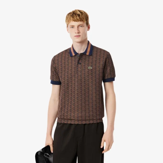 Męska koszulka Polo z monogramem o klasycznym kroju