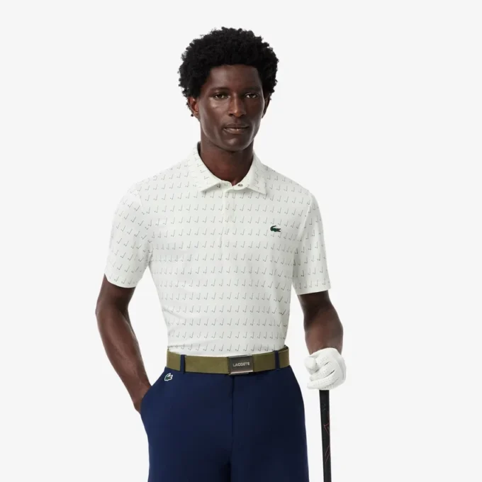 Męska koszulka Polo z nadrukiem Golf o regularnym kroju z ochroną UV