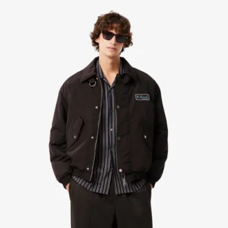 Męska kurtka typu bomber z naszywką Aviator i właściwościami hydrofobowymi