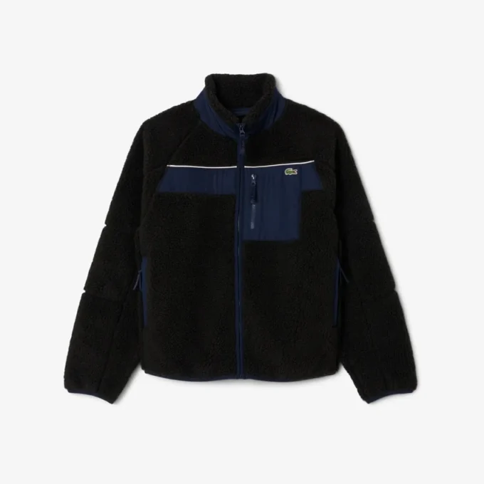 Męska kurtka z polaru Sherpa w stylu colorblock Męska kurtka z polaru Sherpa w stylu colorblock
