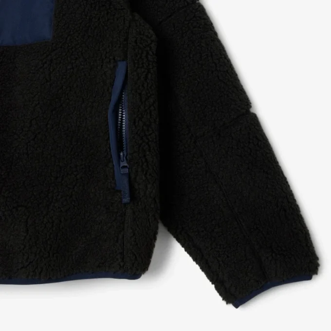 Męska kurtka z polaru Sherpa w stylu colorblock Męska kurtka z polaru Sherpa w stylu colorblock