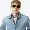 Męska overshirt z grubej bawełny dżinsowej