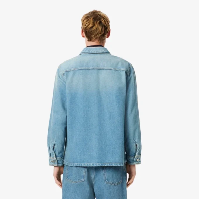Męska overshirt z grubej bawełny dżinsowej
