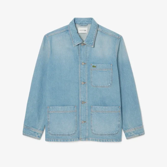 Męska overshirt z grubej bawełny dżinsowej