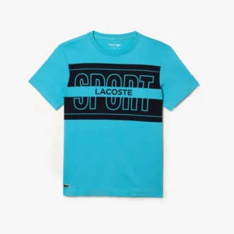 Męski bawełniany T-shirt sportowy z nadrukiem